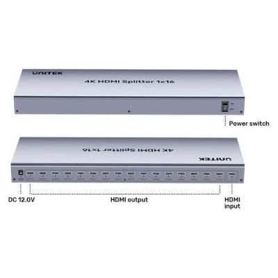 11. Unitek 4K HDMI Splitter 1 Input 16 Outputs 4K@30Hz