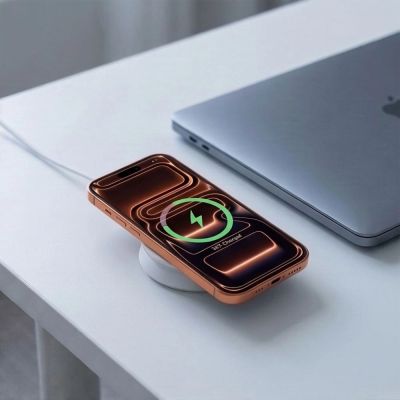 8. Tech-Protect A55 2in1 MagSafe 25W QI2.2 Wireless Charger + USB-C / USB-C Cable 100cm - White