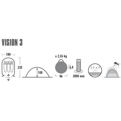 5. High Peak Vision 3 tent 10290
