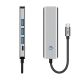 6. Tech-Protect HB01 HUB Adapter 5in1 USB-C + USB3.0 + HDMI 4K 60Hz + PD100W - gray