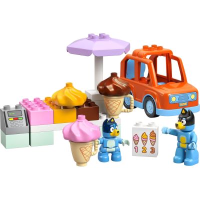 3. LEGO DUPLO Bluey 10458 Ice Cream Trip with Blue