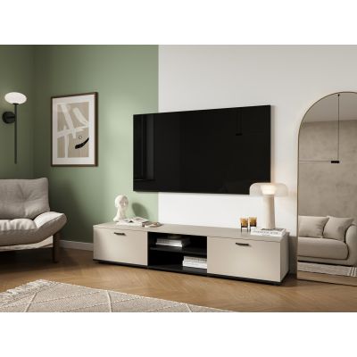 3. TV cabinet SOHO 180x43x37 cashmere+black