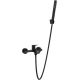 BATH MIXER NESTOS WITH SHOWER SET BLACK