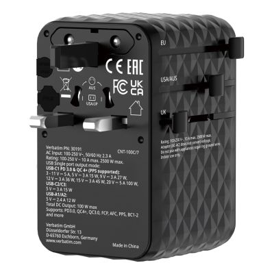 5. Verbatim Charge ´n´ Travel 100W Charger