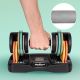 7. REBEL ACTIVE AUTOMATICALLY ADJUSTABLE CAST IRON DUMBBELLS, SET 2X10 KG, 1 KG STROKES RBA2335