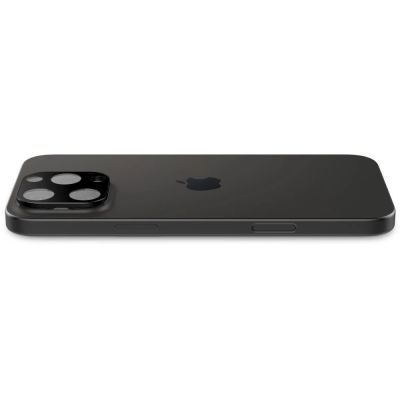 6. Spigen Optik.tR Camera Protector for iPhone 14 Pro / Pro Max / 15 Pro / Pro Max / 16 Pro / Pro Max - Black 2 pcs.
