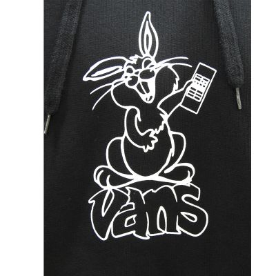 3. Vans Black Crazy Eddy 66 Loose Pullover Hoodie - VN000JE7BLK