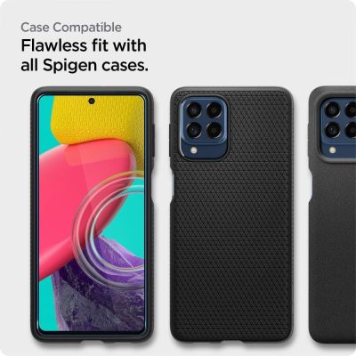10. Spigen ALM Glass FC Tempered Glass for Samsung Galaxy M53 5G - Black
