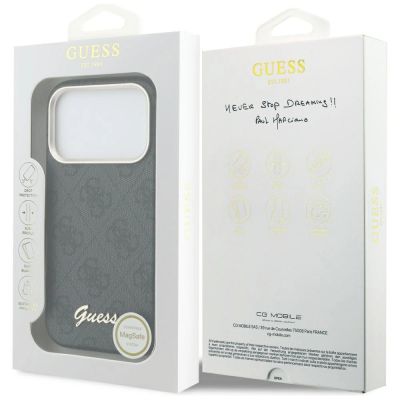 8. Guess 4G Script MagSafe case for iPhone 17 Pro Max - black