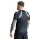 4. Gray short sleeve rashguard with DBX Bushido logo