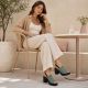 26. Women’s Block-Heel Woven Sandals M.Daszyński MR23126-7