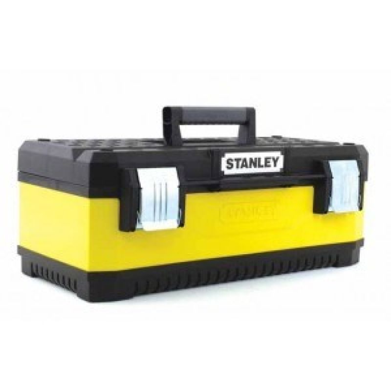 2. Stanley 1-95-613 Tool Box Metal, Plastic Black, Yellow