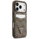 4. Guess 4G nauble Card Triange Case for iPhone 18 Pro / 17 Pro – brown