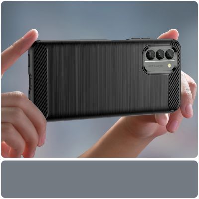 6. Carbon Case cover for Nokia G400 flexible silicone carbon cover black