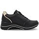 2. Women's leather wedge sneakers black Remonte Rieker D0T03-03