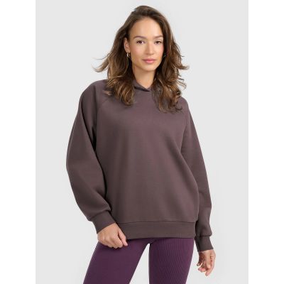 Women's sweatshirt with hood, open, 4F 4FRAW25TSWSF2775-82S