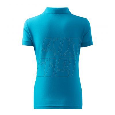 3. Malfini Cotton polo shirt W MLI-21344 turquoise