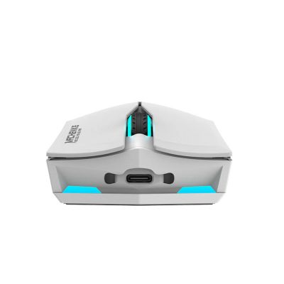 6. Machenike M721 Wireless Gaming Mouse 10000 DPI with RGB Backlight - White