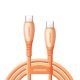 Joyroom S-A59 Vibrant Series 60W USB-C - USB-C Cable 1.2m - Orange