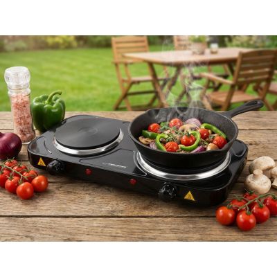55. ESPERANZA ELECTRIC COOKER YELLOWSTONE 1500W + 1000W BLACK EKH014K