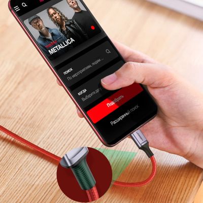 11. Ugreen US294 USB-C - USB-C 3A 480Mb/s cable 1m - red