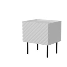 Bedside table 2 pcs LUCCA 47x40x52 white