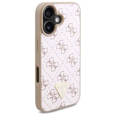 2. Guess New 4G Triangle Case for iPhone 16 Plus - White