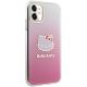 4. Hello Kitty IML Gradient Electrop Kitty Head Case for iPhone 11 / Xr - Pink