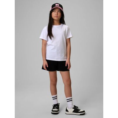 3. Girls’ Plain Regular-Fit T-Shirt 4F 4FJRMM00TTSHF3553-10S