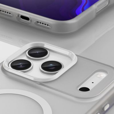 6. Magnetic Abrasive iPhone 17 Pro Case Compatible with MagSafe - Matte White