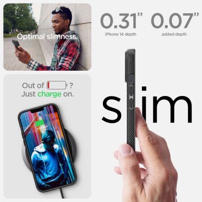 11. Spigen Liquid Air iPhone 14 Case - Matte Black