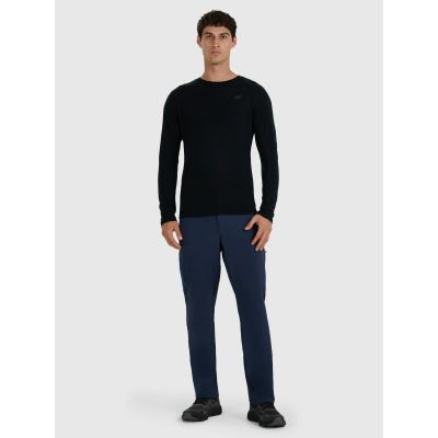 5. Men's quick-drying trekking longsleeve with merino wool 4F 4FWAW25TFLOM430-20S