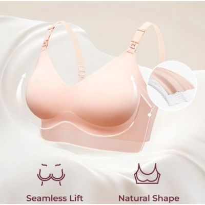 2. MOMCOZY YN21 Maternity and Nursing Bra Nude 3XL
