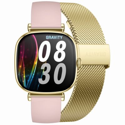 15. Smartwatch Gravity Gold Bracelet + Strap GT32-1