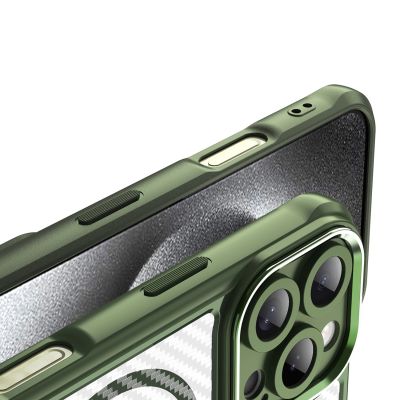 8. Leading Series MagSafe Silicone Case for iPhone 16 Pro - Green