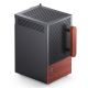 9. Jonsbo T6 Case, Mini-Tower, Mini-ITX, Tempered Glass, Wood - Black