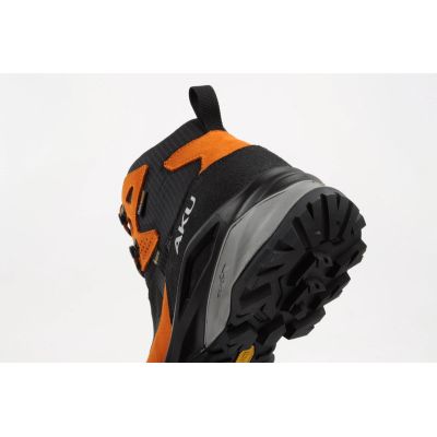 7. Aku men's trekking sports shoes Adapta Gore-tex leather black orange