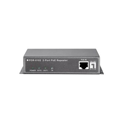 3. LevelOne POR-0102 2-Port PoE Extender - Repeater - 2 ports - 10Base-T, 100Base-TX, 1000Base-T - Outdoor - up to 100 m