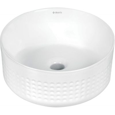 Asymmetrical ceramic countertop washbasin