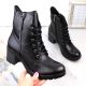 11. Potocki W WOL177A high heel and platform ankle boots, black