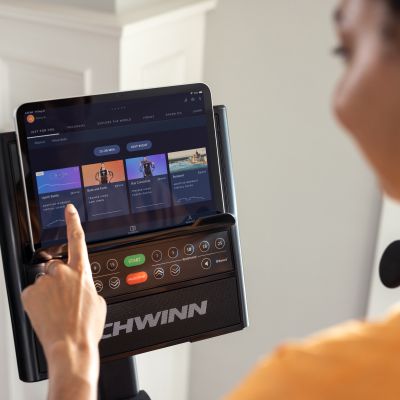 11. Schwinn Elliptical Bike Programmable Compact 590E 100955