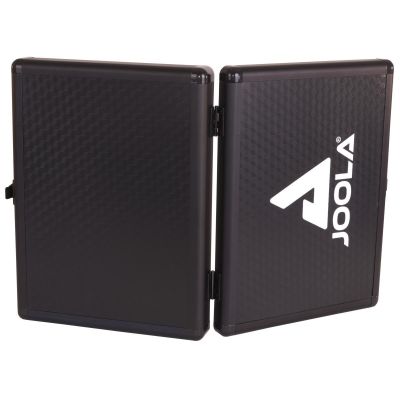 9. CASE COVER FOR RACKET AND 3 BALLS FOR TABLE TENNIS JOOLA ALU BLACK