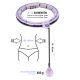 14. VIOLET HHM13 MAGNETIC HULA HOP SET WITH HMS COUNTER + BR163 BLACK SLIMMING BELT