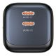 34. UNITEK 2X GAN 45W CHARGING UNIT, 2XUSB-C PD 3.0, QC, BLACK