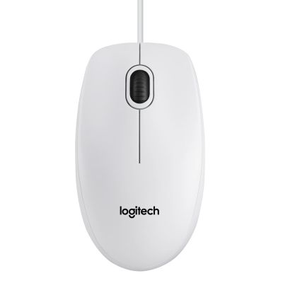 Logitech B100 Mouse 910-003360 (optical; 800 DPI; white)