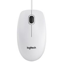 Logitech B100 Mouse 910-003360 (optical; 800 DPI; white)