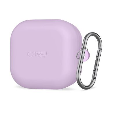 Tech-Protect Silicone Hook Case for Samsung Galaxy Buds 4 / 4 Pro - Purple