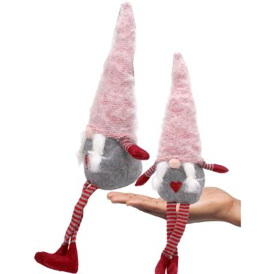 17. MRS. gnome with a fluffy hat 45+36cm