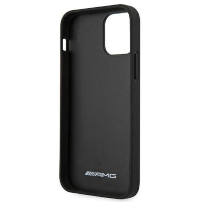 7. AMG Leather Hot Stamped Case for iPhone 12 Pro Max - Black