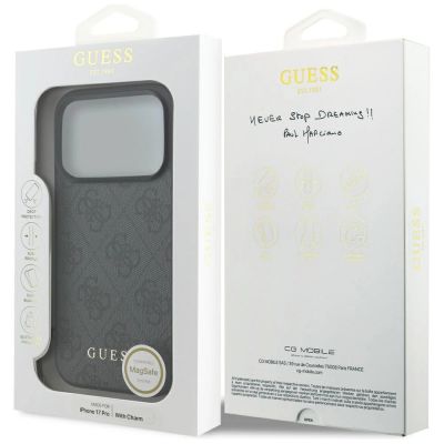 7. Guess 4G Charms Collection MagSafe case for iPhone 17 Pro - black